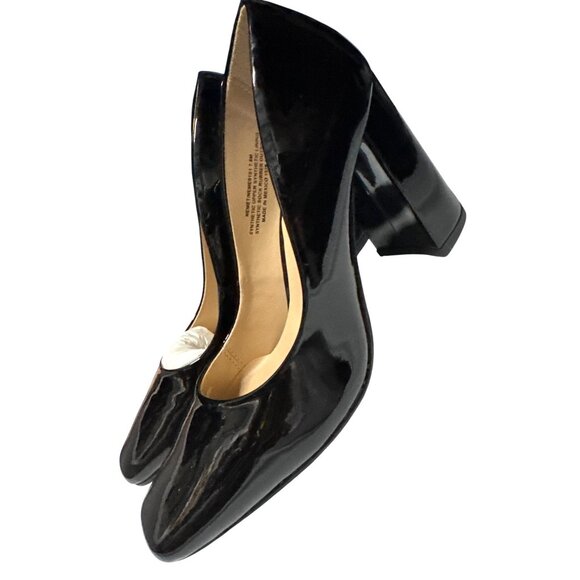 Steve Madden‎ Black Block Heel Pumps 7.5 - Picture 3 of 6